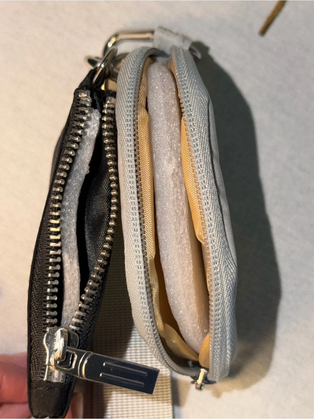 Two-Piece Key & Card Holder Set in Black and Light Gray